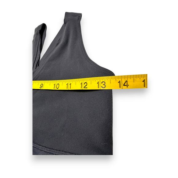 Lululemon Charcoal Gray Racerback Tank Built in Bra Size 8 - Picture 6 of 8